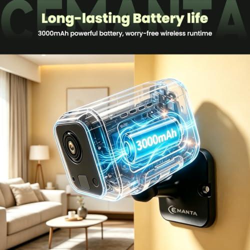 4MP Mini Hidden Camera with Long Battery Life,Nanny Cam for Home