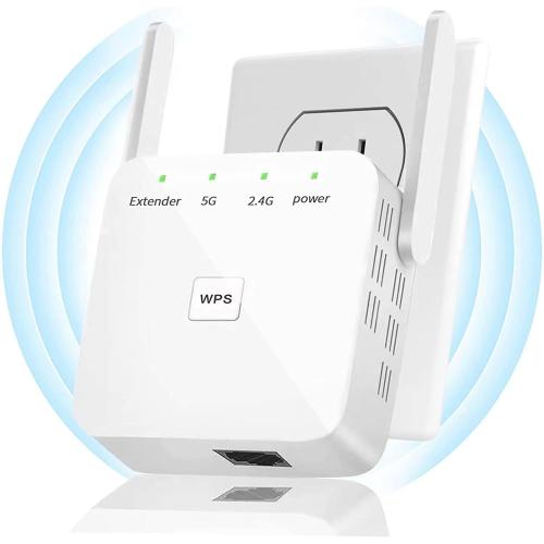 WiFi Extender, 2024 Fastest WiFi Booster ，WiFi Extenders Signal Booster for Home, Internet Booster WiFi Repeater Covers Up to 10,000 Sq.ft and 50  Devices【White】