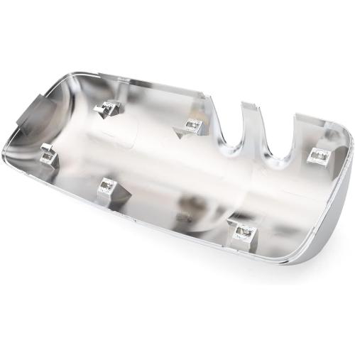Chrome Door Mirror Covers for Kenworth T680 T880 W990 2013-2020, Side Rear View Mirrors Cover for Kenworth Semi Trucks Accessories Driver Left& Passenger Right Side (A Pair)