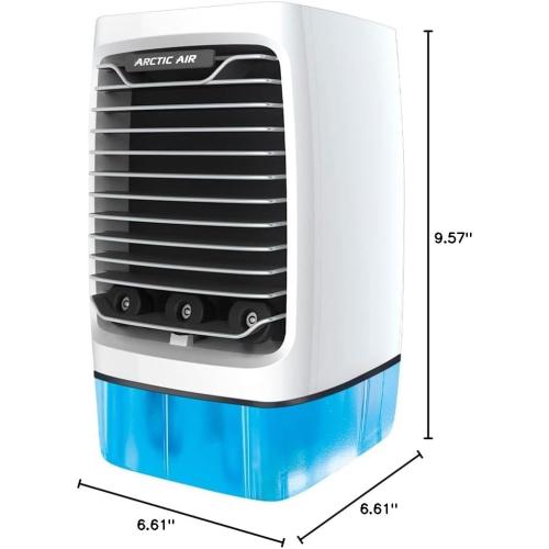 Arctic Air Chill Zone XL Evaporative Cooler with Oscillating Fan, Auto-Off Timer, Portable Fan with 4 Adjustable Speeds, 16-Hour Cooling Fan for Bedroom, Living Room, Office & More,White