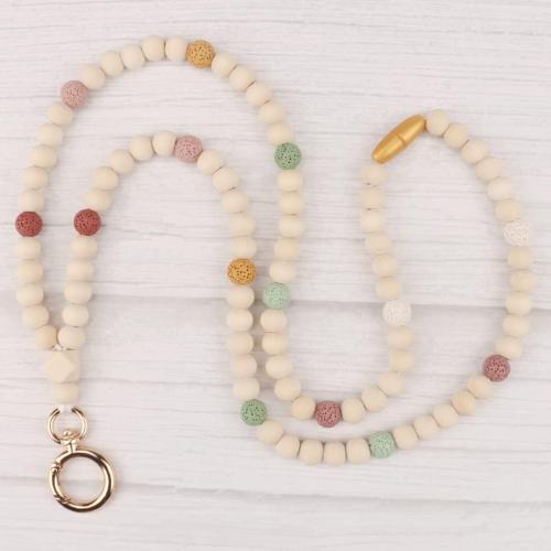Teacher Lanyard, Wood Lanyard, Bead Lanyard, Wood Beads, Boho Teacher, Badge Holder, Beaded Lanyards Teacher, Teacher Gift Idea