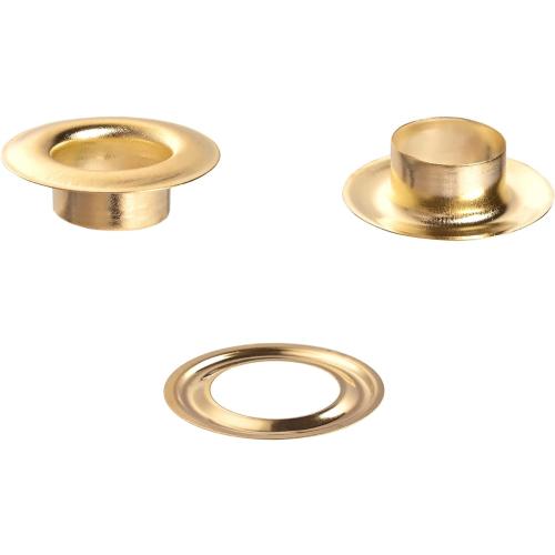 KING PIECES 1000pcs Gold Grommets 1/4 Inch (6mm) Washers and Grommets Kit
