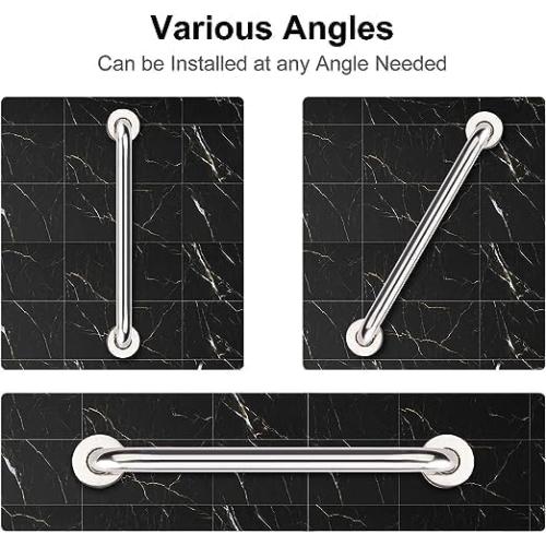 supregear Grab Bars for Bathtubs and Showers, Anti Slip Bathroom Grab Bars for Seniors, 304 Stainless Steel Safety Shower Handle, Toilet Handicap Elderly Assist Bathroom Wall Handle, 28 inch
