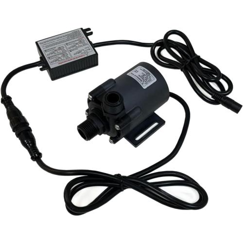 SHYSKY DC55E-24160S 24VDC Small Power efficient Brushless Water Pump 80W 16m 52ft Lift 634GPH Low Noise For Water Circulation Pressurization Cooling sys, Submersible, IP68 Waterproof