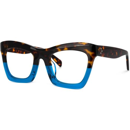 VOOGLAM Stylish Rectangle Blue Light Blocking Glasses for Women Anti Eyestrain Dry Eyes Eyewear Sienna