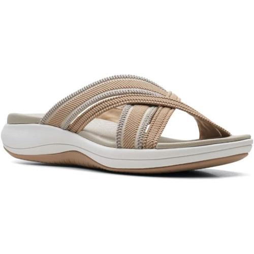 size 9.5...Clarks Women's Roseville Bay Flat Sandals