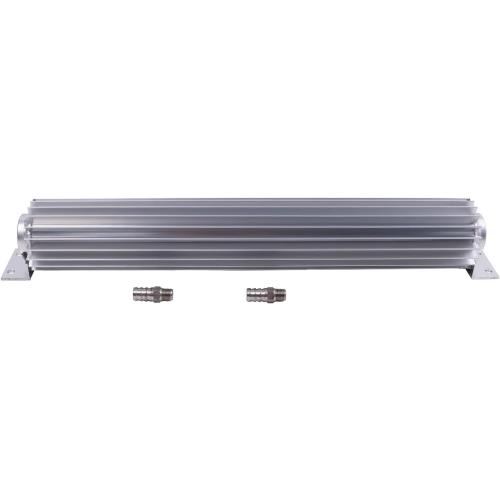 AIVWUMOT  Universal Finned Aluminum Dual Pass Transmission Trans Oil Cooler