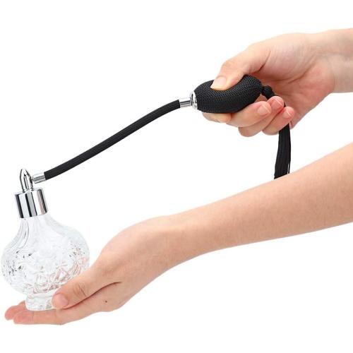 Glass Perfume Atomiser Spray Bottle - Retro Mini Refillable Empty Spray Atomizer
