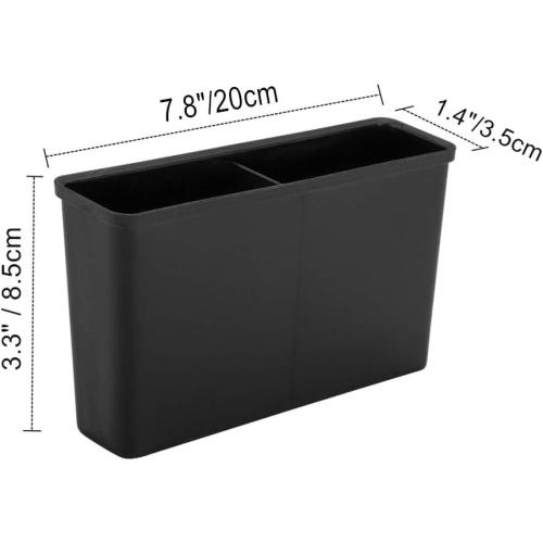 iPEGTOP Cutlery Utensil Silverware Drying Rack Basket Holder with Hooks - Flatware Storage Solution for Kitchen Dish Drainer Dish Drying Rack, Black