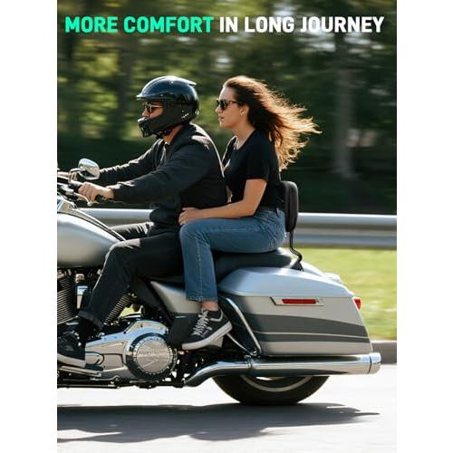 Passenger Backrest Sissy Bar,Detachable Sissy Bar Backrest Compatible with Harley Davidson Street Glide Road King Electra Glide Road Glide 2009-2026