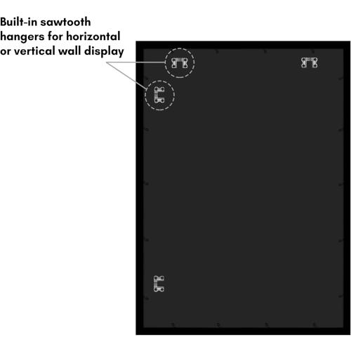 Size  25x35 Color Black  Poster Frame with Polished Plexiglass - Black Picture Frame - Wide Photo Frames Made of Engineered Wood for Vertical or Horizontal Wall Display - Epic Collection - Black