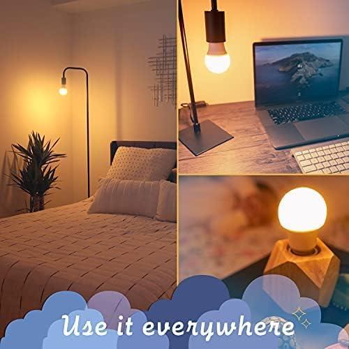 Harth 2 Pack Sleep Amber Light Bulbs I Blue Light Blocking LED for Bedroom Soft Warm Light Bulbs I 3.5 W E26 Led Bulb 60 Watt (Equivalent) I Night Light for Room Lamp, Bedroom Lights, Kids Room