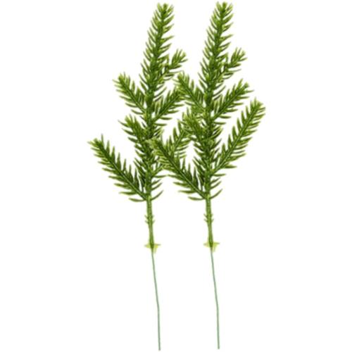 Artificial Pine Branches Fake Greenery Pine Needle Picks Plants for DIY Garland Wreath 60PCSArtificial Branch