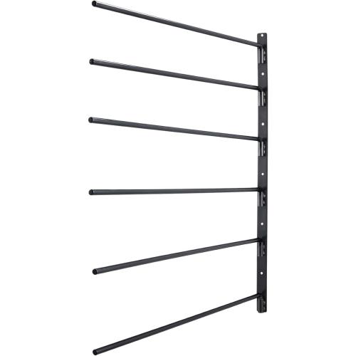 VEVOR Wall Mounted Saddle Rack, , Swing Out Saddle Holder, Six Tiers Horse Saddle Stand, Space Saving Horse Pad and Blanket Rack for Tack Room Organization Trailer Accessories