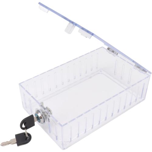 Large Thermostat Guard, Thermostat Lock Box with Key, Clear Thermostat Cover for Thermostat On Wall, 18x10x5 cm, Universal Home Locking Thermostat Guard