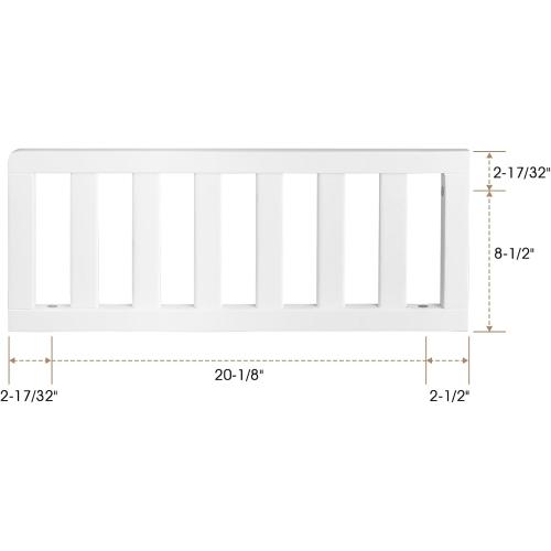 Toddler Safe Guardrail Compatible with Delta Children Convertible Crib, Crib Rail for Prevent Toddler from Rolling Off The Bed, White