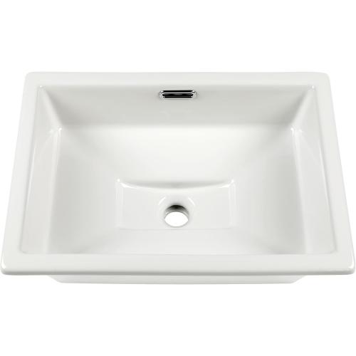 20.5 x 14.4 Self-rimming Bathroom Sink Undermount or Drop-in Ceramic Vanity Basin with Overflow (OB-15)