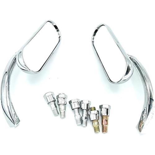 Motorcycle Mirrors For Universial 8mm 10mm good Motorcycle Mirror Scooter E-Bike Rearview Mirrors Electromobile Back Side Convex Mirror(Silver)