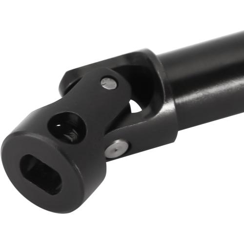 INJORA Drive Shaft Steel Black Front Rear Center Shaft with D Shaped Hole for TRX4M Defender Bronco 1/18 RC Crawler Upgrade, 22g/Set
