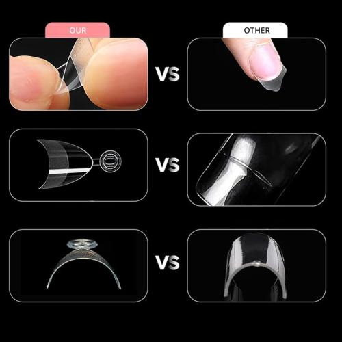600pcs Short Half Covers Nails Extensions Delicate And Practical Nails Tips Suitable For Daily And Special Occasion