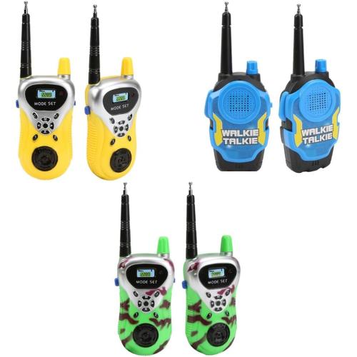 Kid Handheld Walkie Talkie Toy for 3-12 Year Old, Universal Children Outdoor Radio Transceiver Interphone for Outside, Camping, Hiking (Green)