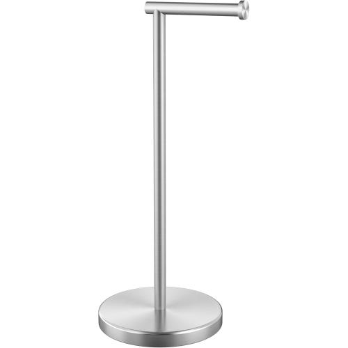 KES Toilet Paper Holder Stand SUS 304 Stainless Steel Rustproof Pedestal Lavatory Tissue Roll Holder Floor Stand Modern Brushed Finish, BPH283S1-2