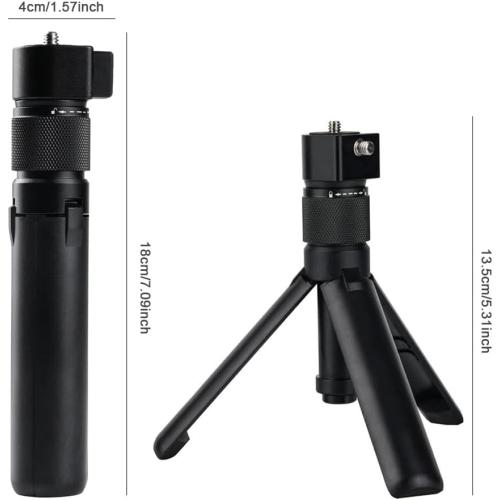 Bullet Time Handle Tripod Multi-Functional Tabletop Fold Tripod for Insta360 X4, Insta 360 X3, ONE RS, Go pro Hero 11 10 9 5 4 3 Sport Action Camera Accessories