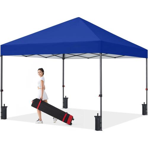 COOSHADE Easy Pop Up Canopy Tent 8X8Ft(RoyalBlue)