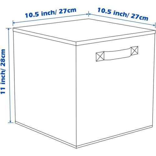 ShellKingdom Storage Bins, Foldable Fabric Storage Cubes and Cloth Storage Organizer Drawer for Closet and Toys Storage, 2 Pack (Red)