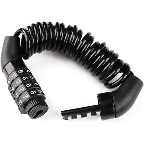 Motorcycle Helmet Lock with Password,Bicycle Helmet Lock,Combination Small Mini Portable Wire Cable Lock