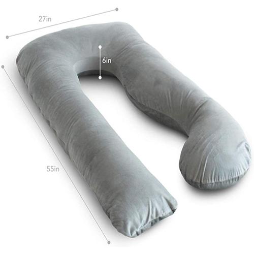 Pregnancy Pillow Maternity Pillow Pregnancy Pillow U Shaped Full Body Support Maternity Pillows for Women with Washable Removable Cotton Maternity Pillow