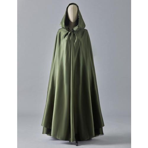 BEAUTELICATE Women's Large  Hooded Cape Cloak Poncho Full Length