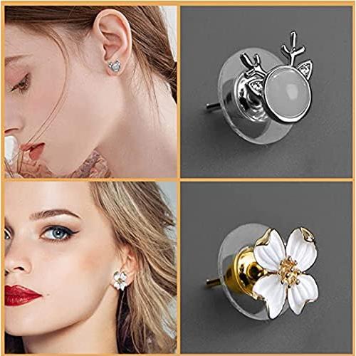 Gold Earring Backs,Earring Lifters for Droopy Ears,Earring Backs Lifters | Earring Lifters Backs Earring Backs for Droopy Ears,Gold Earring Backs for Studs/Heavy Earring/Droopy Ears(100Pcs)