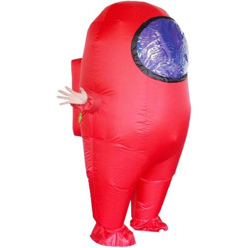 Impostor Inflatable Costume for Adult Funny Halloween Spacesuit Costume Astronaut Figures for Adult Game Fans