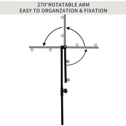 Dog Grooming Arm with Clamp, Dog Grooming Loop Noose and No Sit Haunch Holder for Small Pets, 35.4 Inches, Adjustable Height