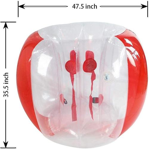 SUNSHINE-MALL 48 inch 2 pcs Bumper Sumo Ball for Adults,Kids, Inflatable Bounce Body Zorb Ball for Outdoor Team Gaming Play for 6 Ages  (red Blue)