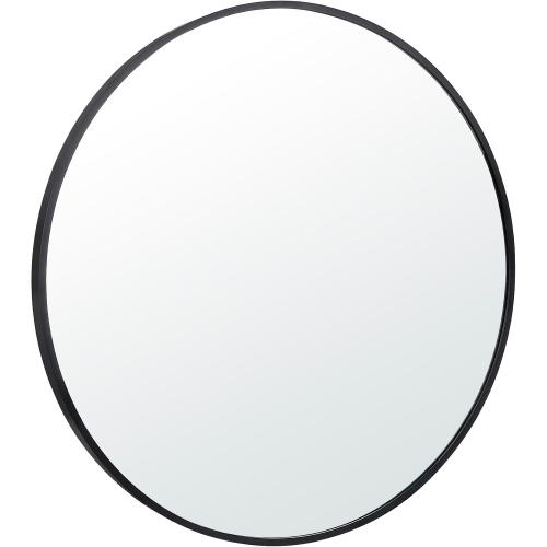 Smartxchoices 24 Inch Round Mirror, Metal Frame Wall Mirror Mounted Circle Mirrors, Vanity Mirror Modern Minimalist Wall Décor for Entryway, Bathroom, Washroom, Living Room, Bedroom