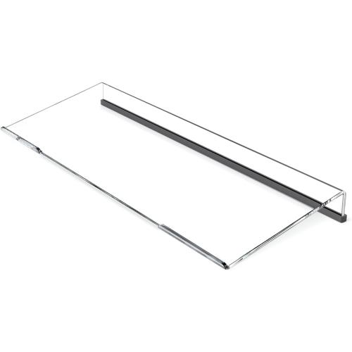 Beego Ergonomic Computer Keyboard Stand - Clear Acrylic Keyboard Riser Tilted Keyboard Holder Keyboard Tray with Black Non-Slip Strip for Easy Typing at Home School Office Desk Accessories