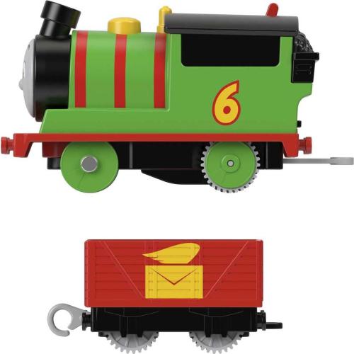 Thomas & Friends Motorized Toy Train Percy Battery-Powered Engine with Tender for Pretend Play Preschool Kids Ages 3  Years​