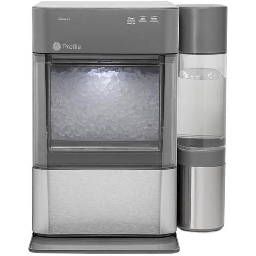GE Profile Opal 2.0 XL with 1 Gallon Tank, Chewable Crunchable Countertop Nugget Ice Maker, Scoop included, 38 lbs in 24 hours, Pellet Ice Machine with WiFi & Smart Connected, Stainless Steel