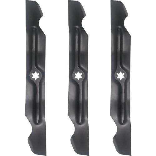 KEDAKEJI 942-04053C Blades Compatible with Cub Cadet Lawn Tractors 942-04053C 50 Deck Toro Mower Replace for Cub-Cadet rzt 50 Troy Bilt 742-04053 742-04053A,3PCS