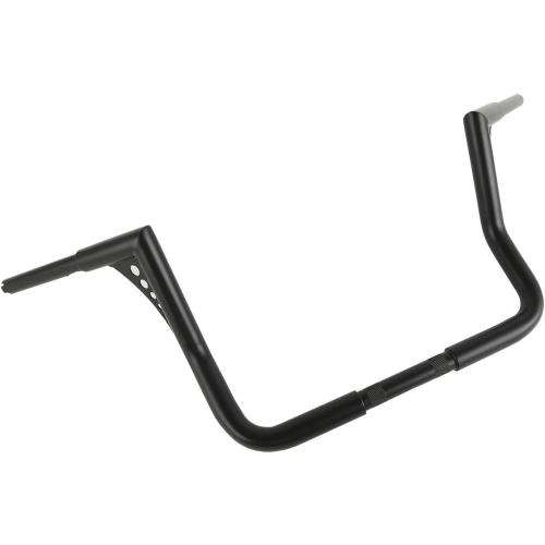 XMT-MOTO Black 1 1/4 Rise 12 Ape Hanger Handlebar For Harley Dressers Baggers Touring