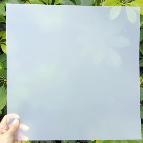 Clear Frosted Privacy Plastic Sheet,1mm Thick Polypropylene Panel,Weatherproof Privacy Screen for Balcony,for DIY Crafts Projects Home Applications,Easy Cut (1m x 5m(3.3ft x 16.4ft))