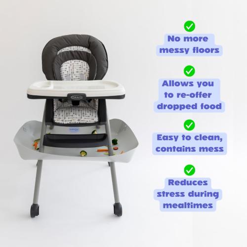 CATCHY - Food Catcher - Compatible with Graco Table2Table LX 6-in-1 High Chair   11 Other High Chairs - Highchair Sold Separately - Baby & Toddler Food & Mess Catcher - Under High Chair Accessory