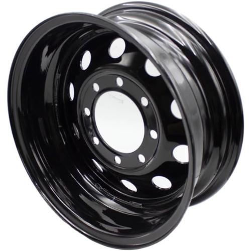 Black 16x6 Trailer Rim Wheel 8 Lug Holes On 6.5 8x6.5 16 inch 16 X 8 x 6.5 Bolt Circle Steel Equipment Trailer Rim Wheel