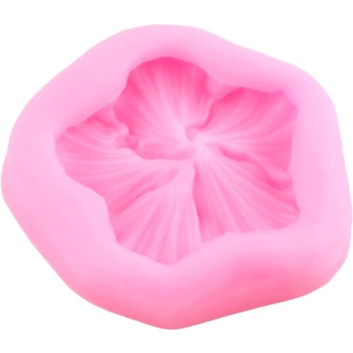 Flower Silicone Mold Hibiscus Flower Fondant Molds For Cake Decorating Cupcake Topper Candy Chocolate Gum Paste Polymer Clay
