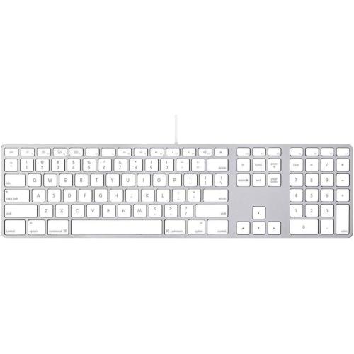 Apple Wired Keyboard with Numeric Keypad Compatible with Mac OS X v.10.6.8 & later Versions (MB110LL/B)