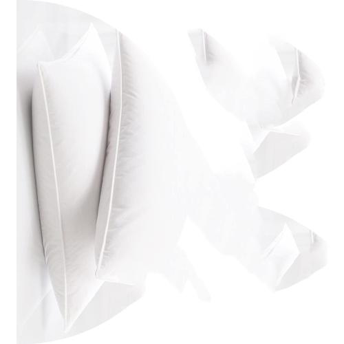 50/50 Goose Feather Down Queen Pillows 20x30 Inch Medium Support with 100% Cotton Shell – 2 Pack(Standard (Pack of 2))