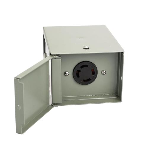 Veepeak 30 Amp Generator Outlet Box NEMA L14-30R 4 Prong Locking Receptacle Female Plug, 125/250 Volt, Outdoor Heavy Duty Weatherproof Enclosure with Predrilled Knockouts, ETL Listed