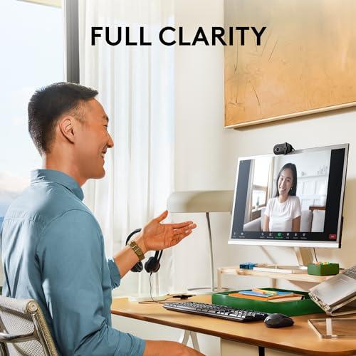 Logitech Brio 101 Full HD 1080p Webcam for Streaming and Meetings - Black